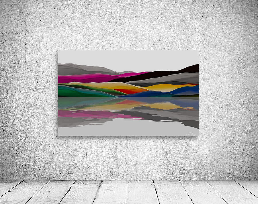 Colorful Mountains Wall Preview