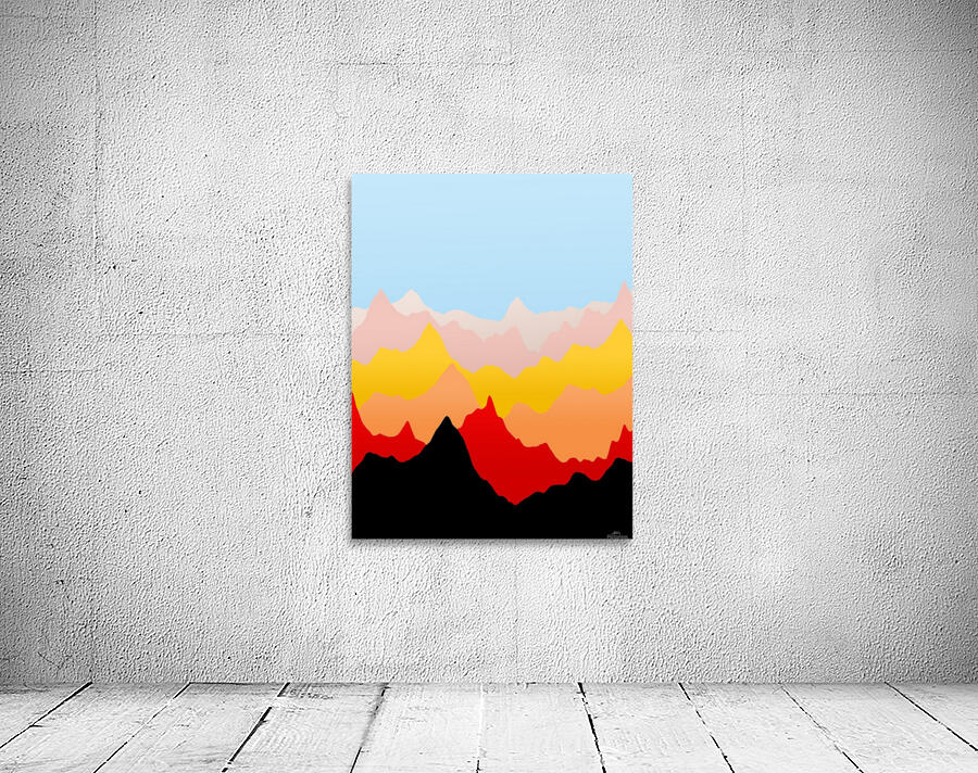 Colorful Mountains 3 Wall Preview