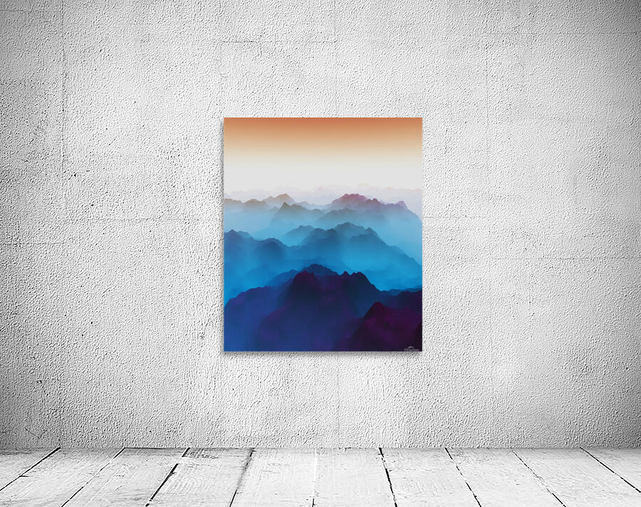 Bluish Mountains 2 Wall Preview