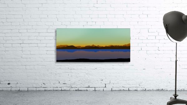 Mountains at Dusk Wall Preview