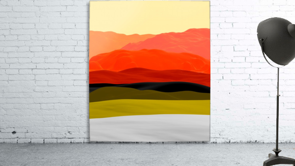 Mountains in Gradient Wall Preview