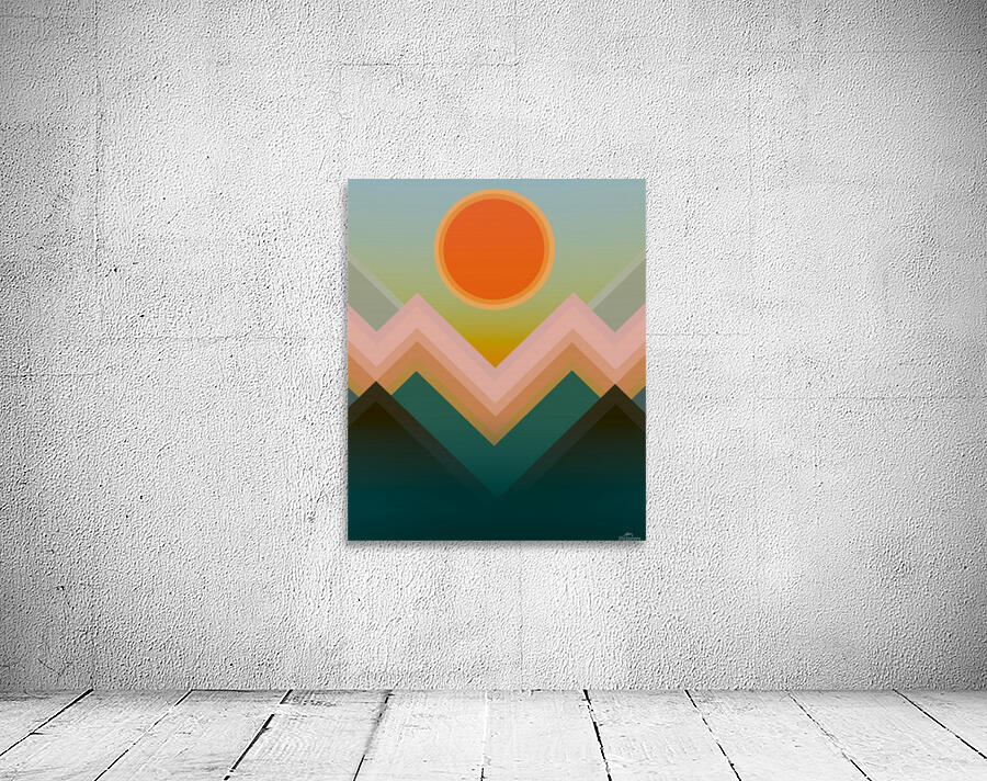 Geometric Landscape 2 Wall Preview