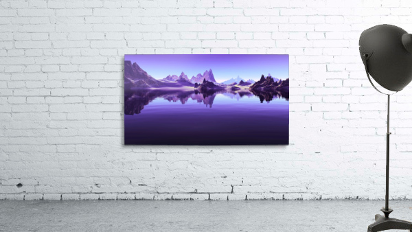 Purple Landscape Wall Preview