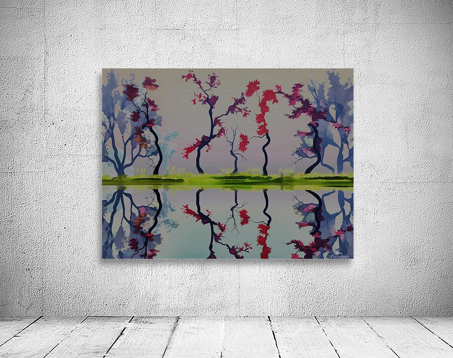Winding Trees Wall Preview