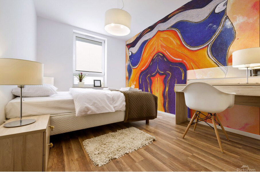 Les masques Mural print