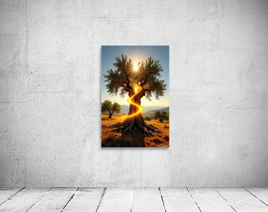 Enchanted Tree at Sunset Wall Preview