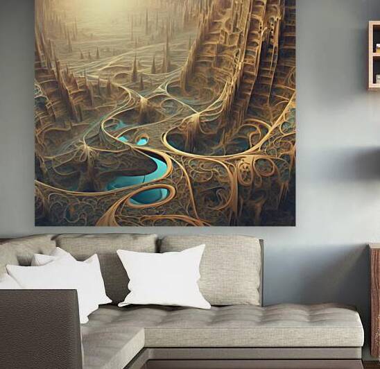 Fractal landscape of geometric shapes by NorElShams