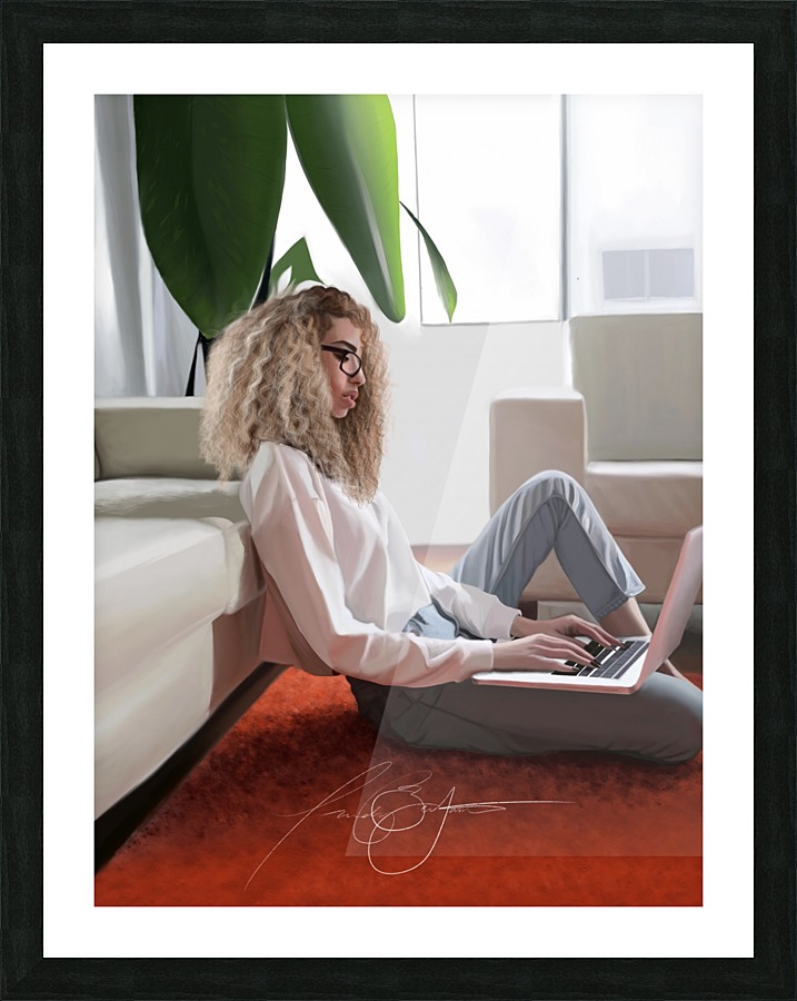 college dorm Picture Frame print