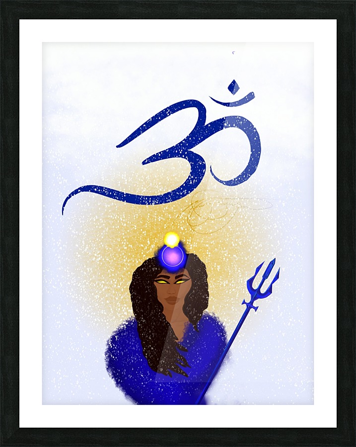 Om Goddess Picture Frame print