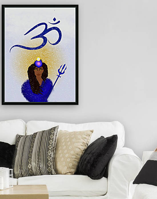 Om Goddess by Afrocentric Painter