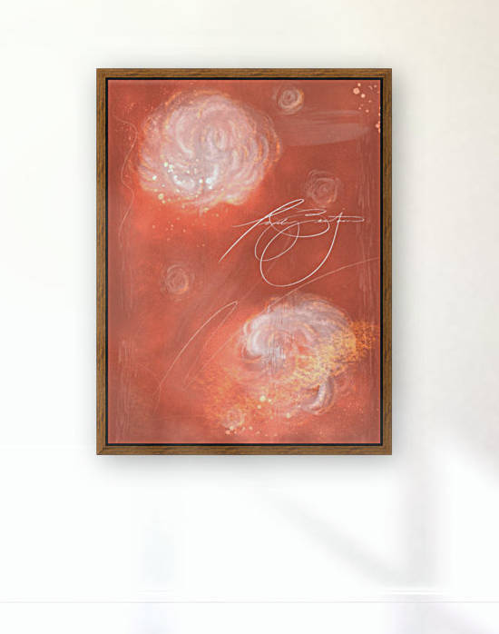 Floral Pink Coaral  by Afrocentric Painter