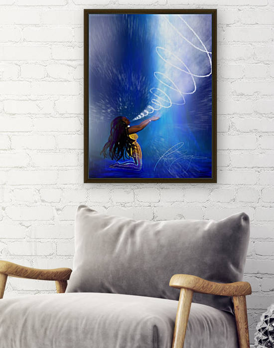 oshun by Afrocentric Painter