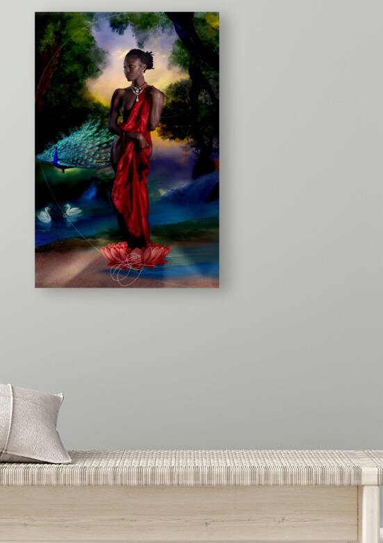 Renaissance Woman by Afrocentric Painter