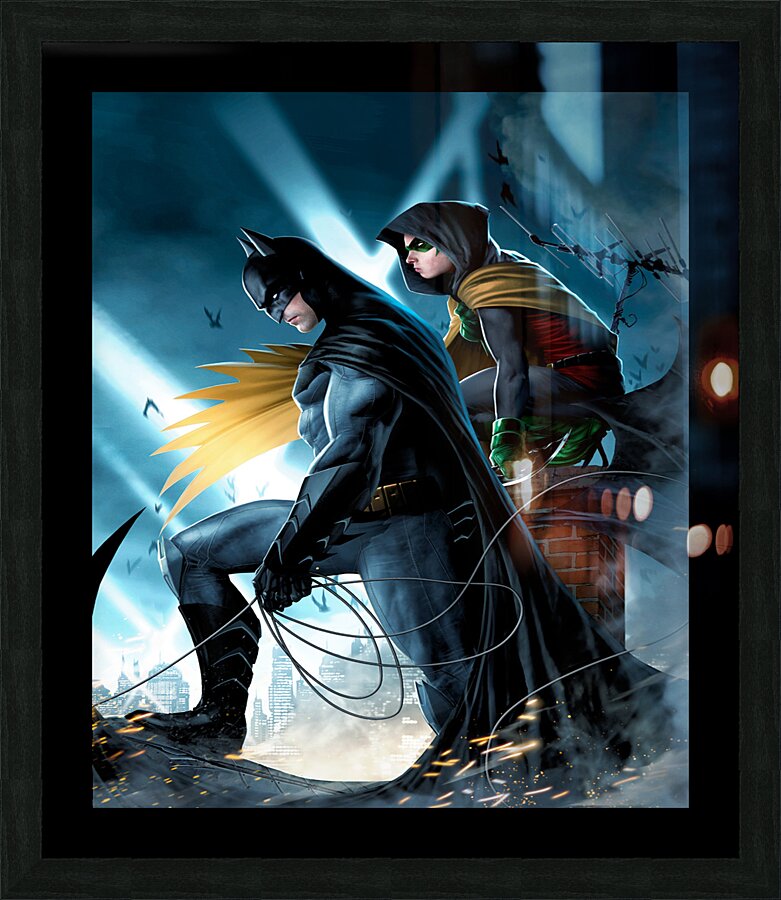 Bat Man Picture Frame print