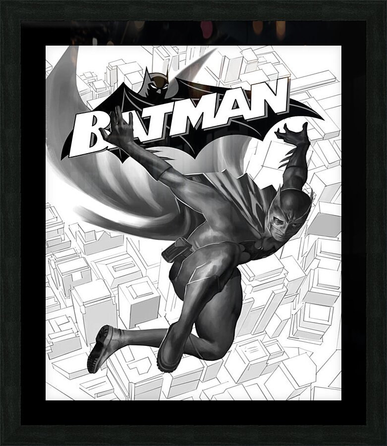 Bat Man Picture Frame print
