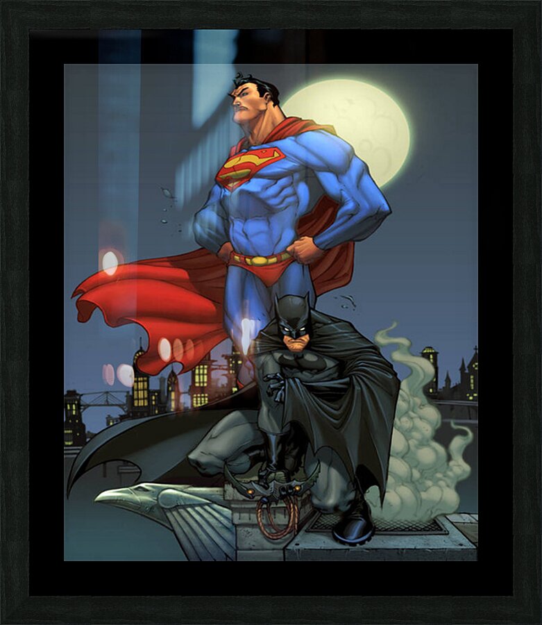 Bat Man Picture Frame print