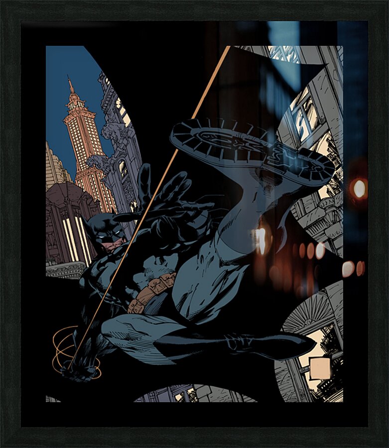 Bat Man Picture Frame print