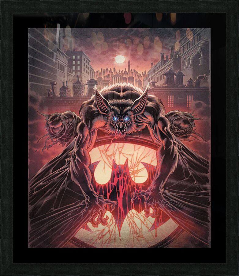 Bat Man Picture Frame print