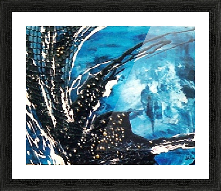 Luce azzurra Picture Frame print