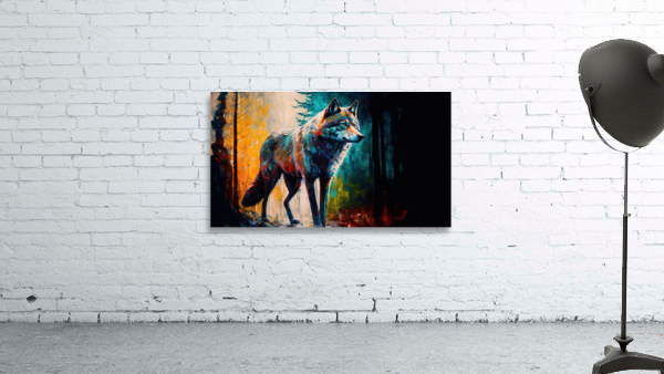 Wolf in the Woods Wall Preview