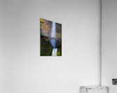 Historic Multnomah Falls Bridge in Autumn Acrylic Print