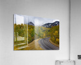 Snowy Peaks Fall Landscape - Cascade Springs Utah Acrylic Print