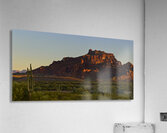 Red Mountain Sunrise Wide Format - Mesa AZ Acrylic Print