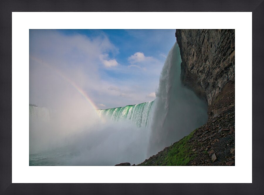 Niagara Rainbow Wide Angle Picture Frame print