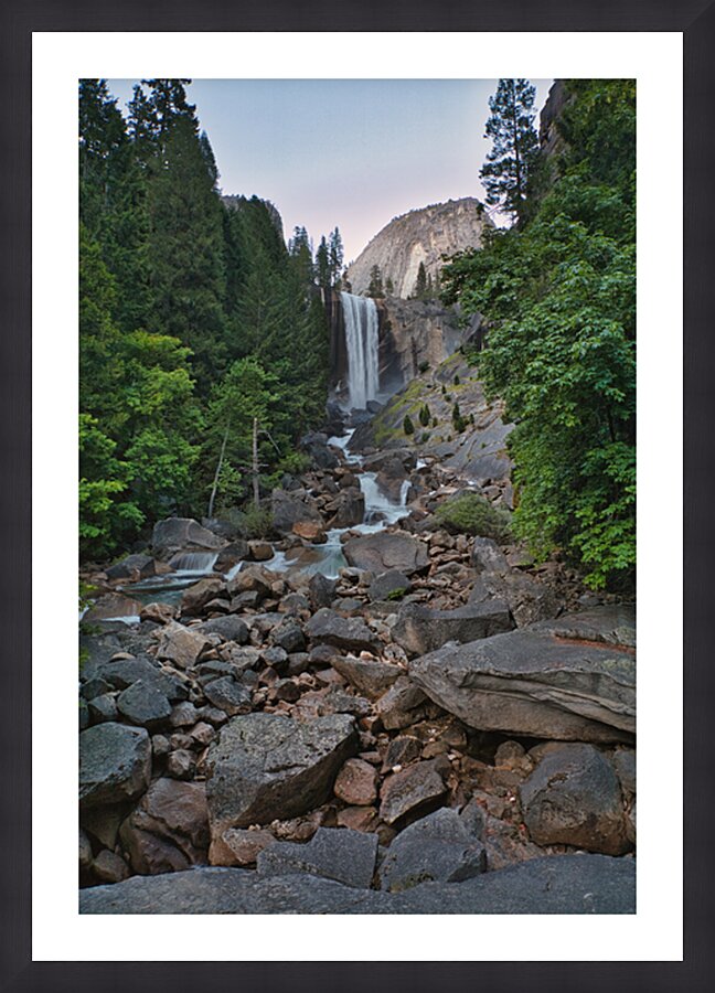 Vernal Falls Cascade Picture Frame print