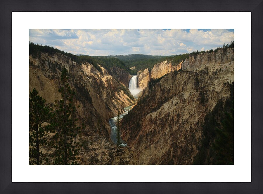 Epic Yellowstone Falls Picture Frame print