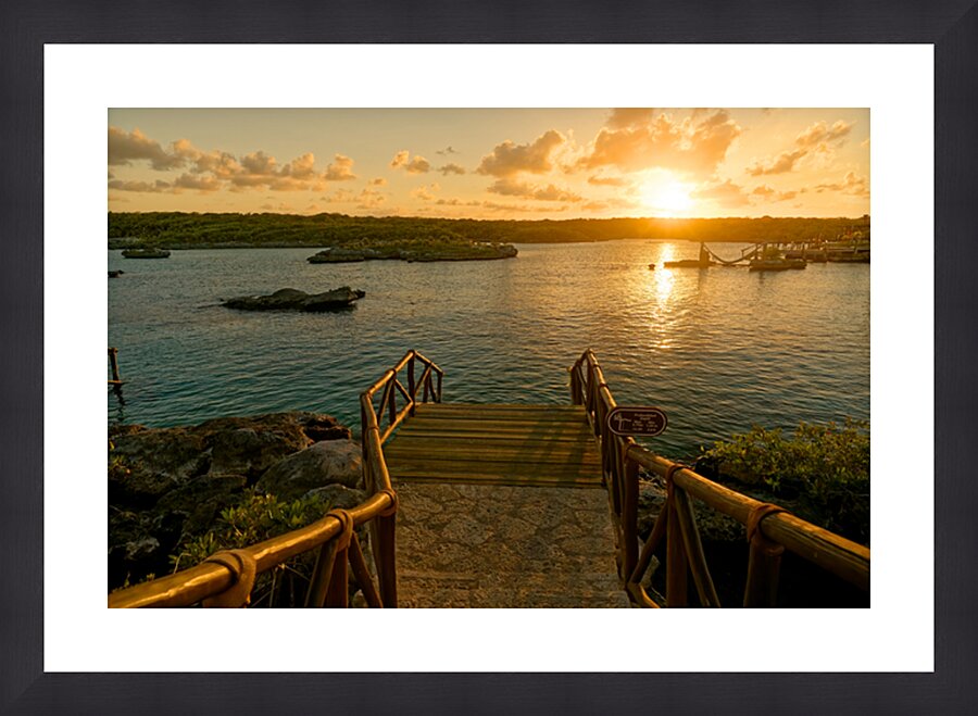 Xel-ha Sunset Paradise Picture Frame print