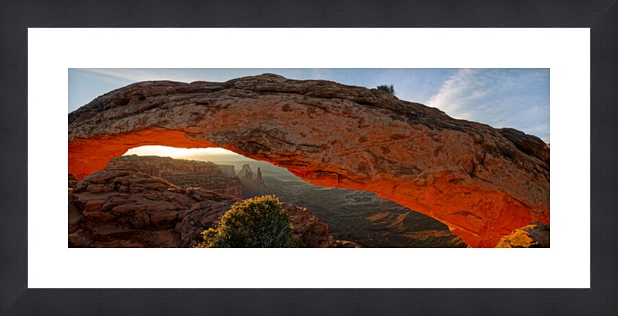 Mesa Arch Sunrise Panorama Picture Frame print