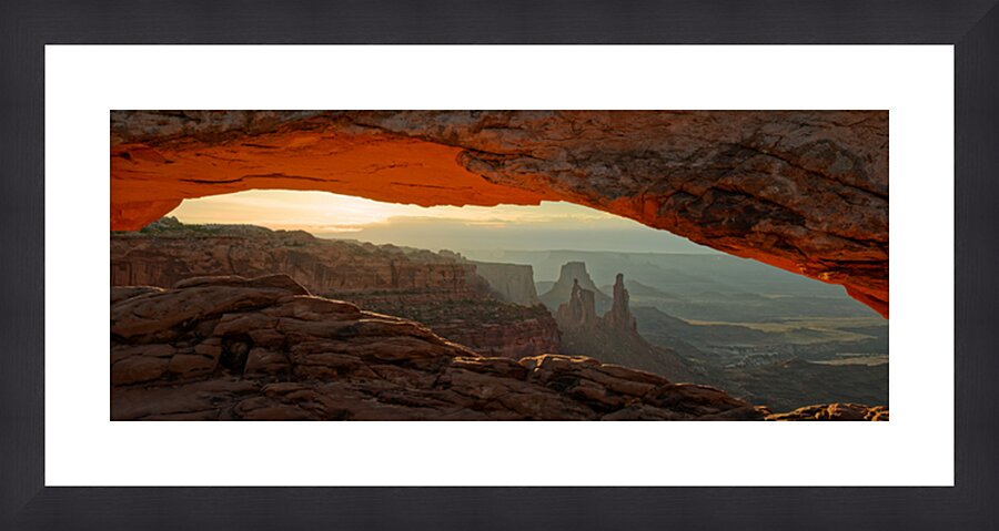 Mesa Arch Window Panorama Picture Frame print