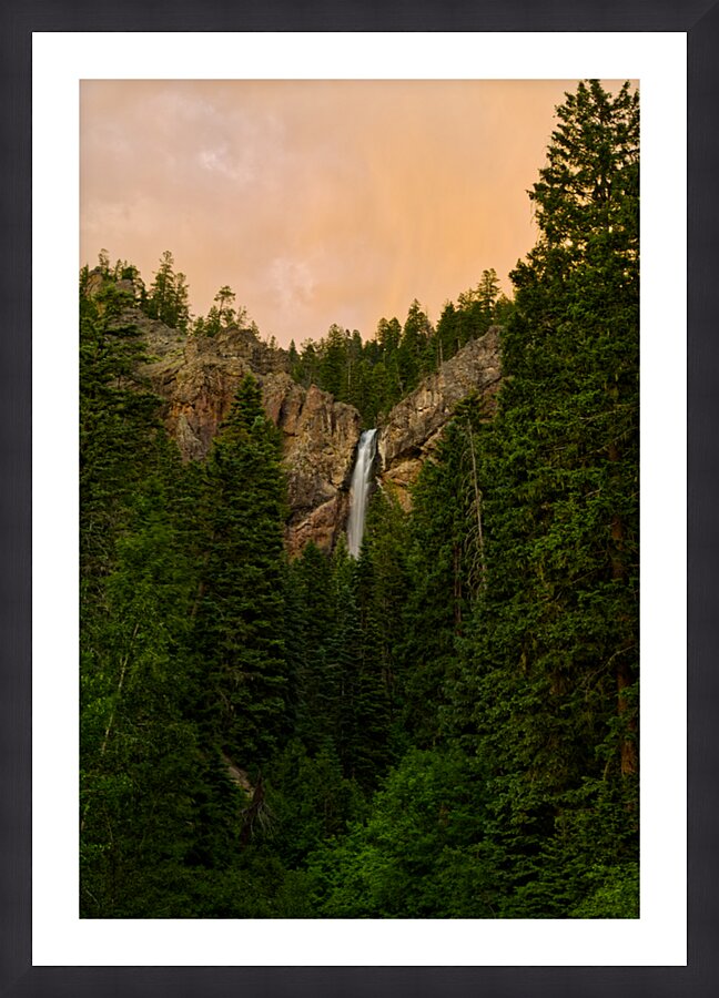 Treasure Falls Sunset Vertical Picture Frame print