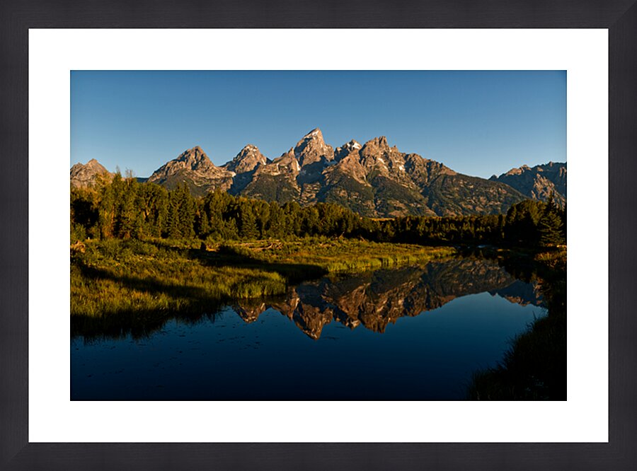 5:31 am Schwabacher Landing Reflections Impression et Cadre photo
