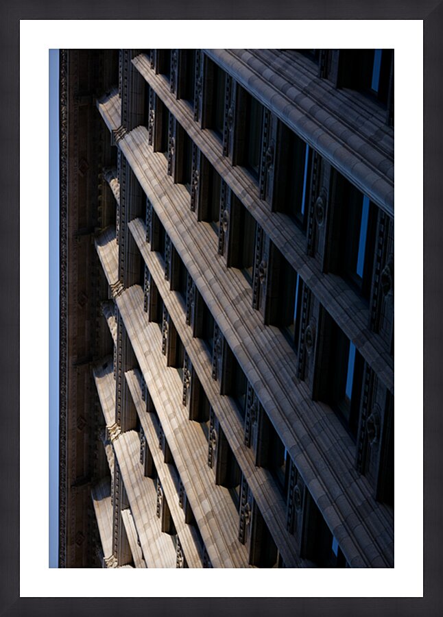 Chicago Monroe Building Abstract Picture Frame print