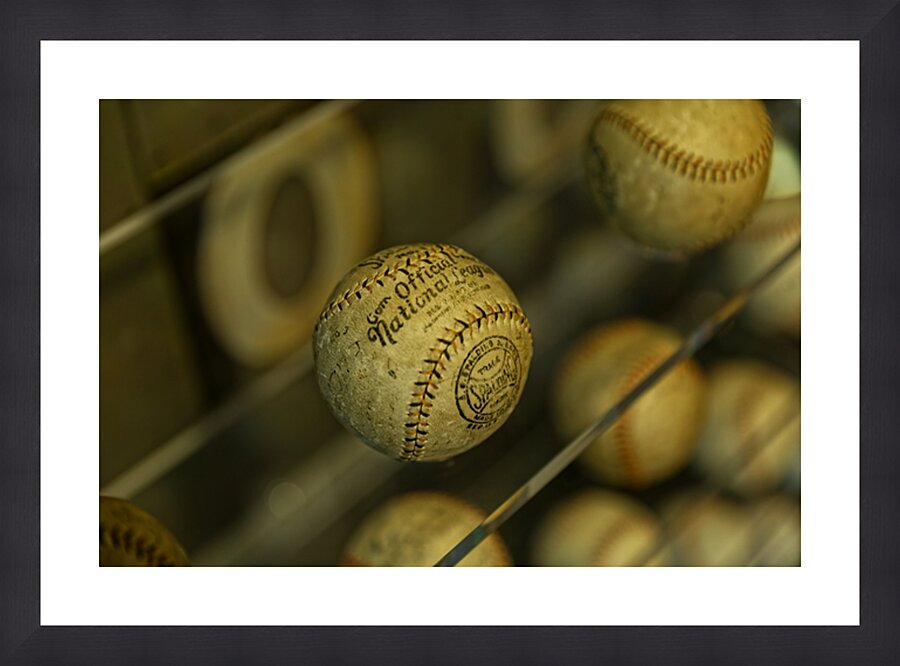 Baseball History in Glass - Boston Picture Frame print