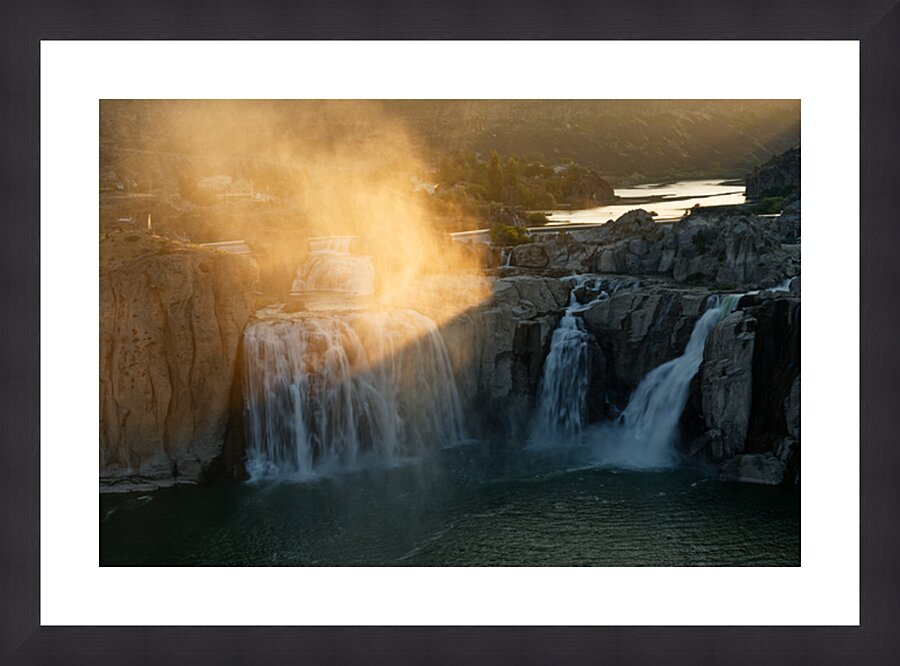 Through the Mist - Shoshone Falls ID Picture Frame print