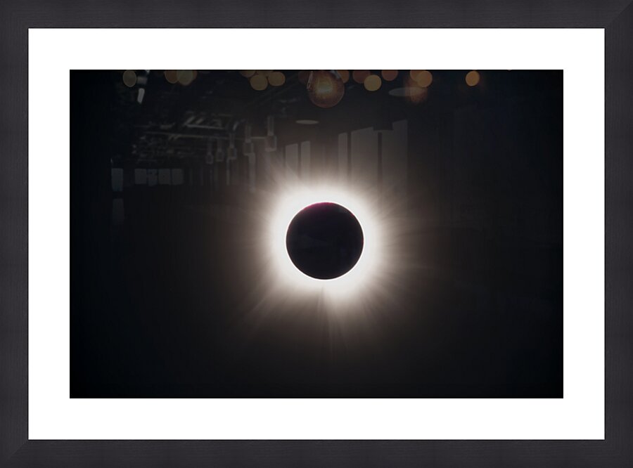 2024 tx solar eclipse 2A2B6911 Picture Frame print