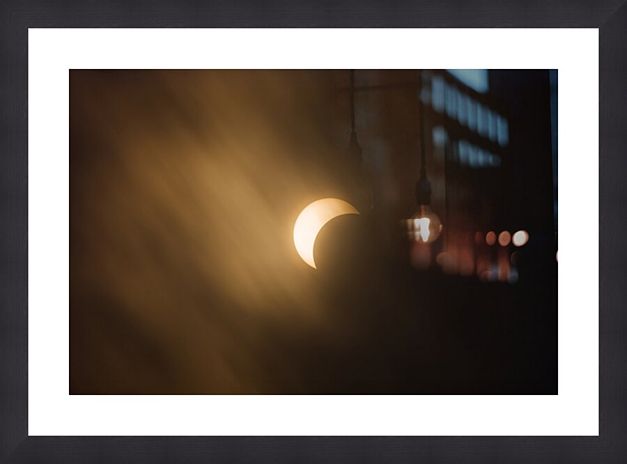 2024 tx solar eclipse 2A2B6802 Picture Frame print
