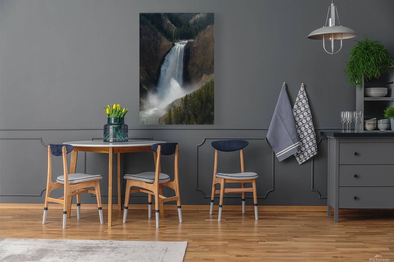 Breathtaking Yellowstone Falls Reproduction