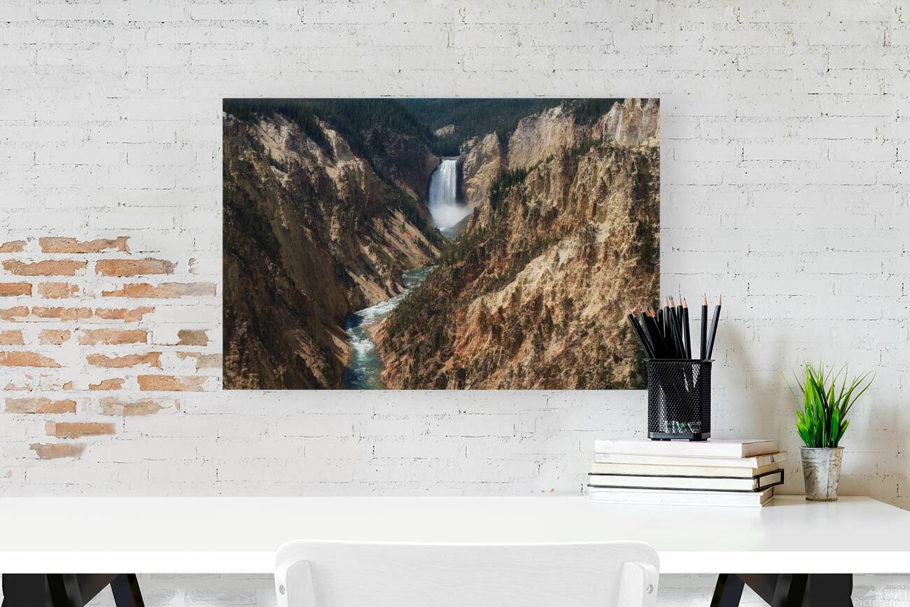 Stunning Yellowstone Falls Reproduction