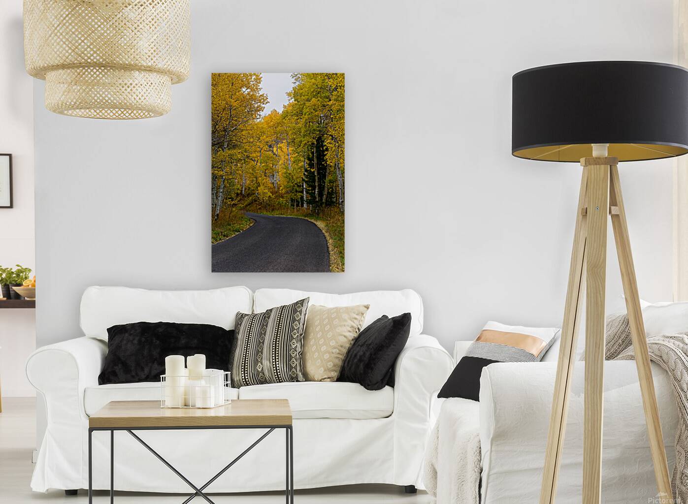 Roadway through Fall - Alpine Loop Utah Reproduction