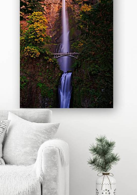 Autumn Cascade of Multnomah Falls by Taylor Ehat Photography