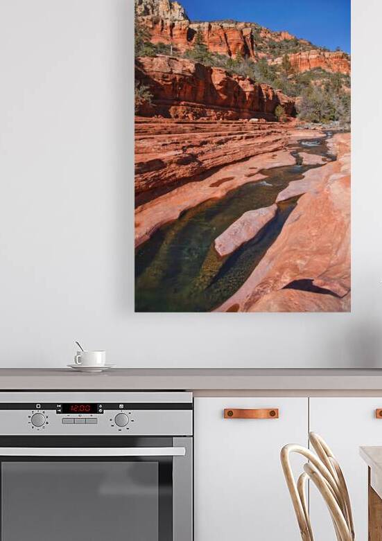 Slide Rock Blue Sky by Taylor Ehat Photography
