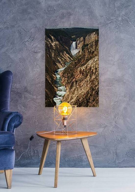 Yellowstone Falls River View Reproduction