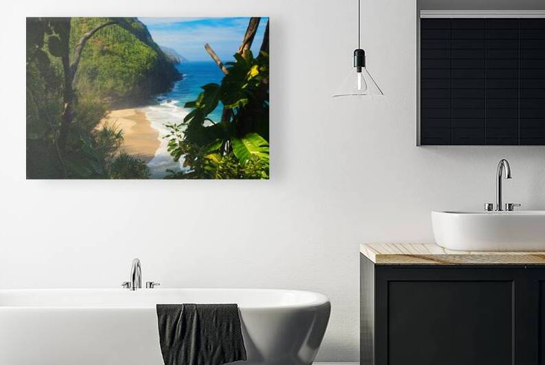 Window to Hanakapiai Beach Paradise by Taylor Ehat Photography