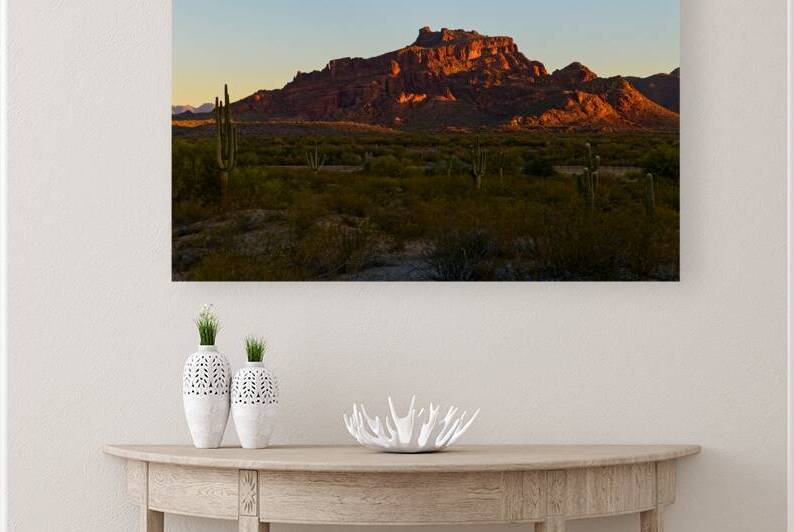 Red Mountain Desert Sunrise - Mesa AZ Reproduction