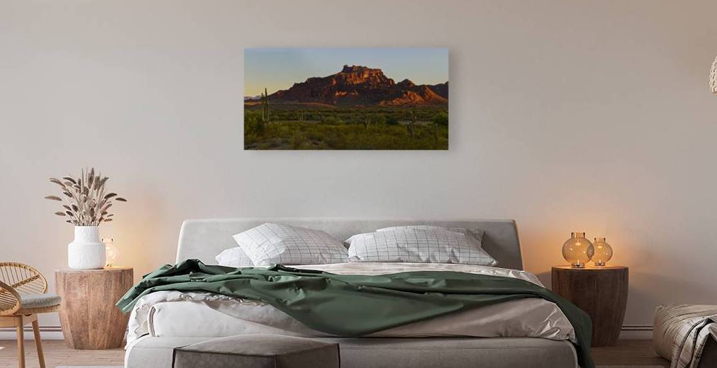 Red Mountain Sunrise Wide Format - Mesa AZ Reproduction