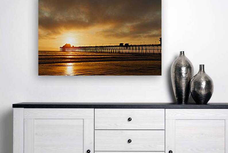 Golden Glow at Oceanside - Oceanside Pier by Taylor Ehat Photography